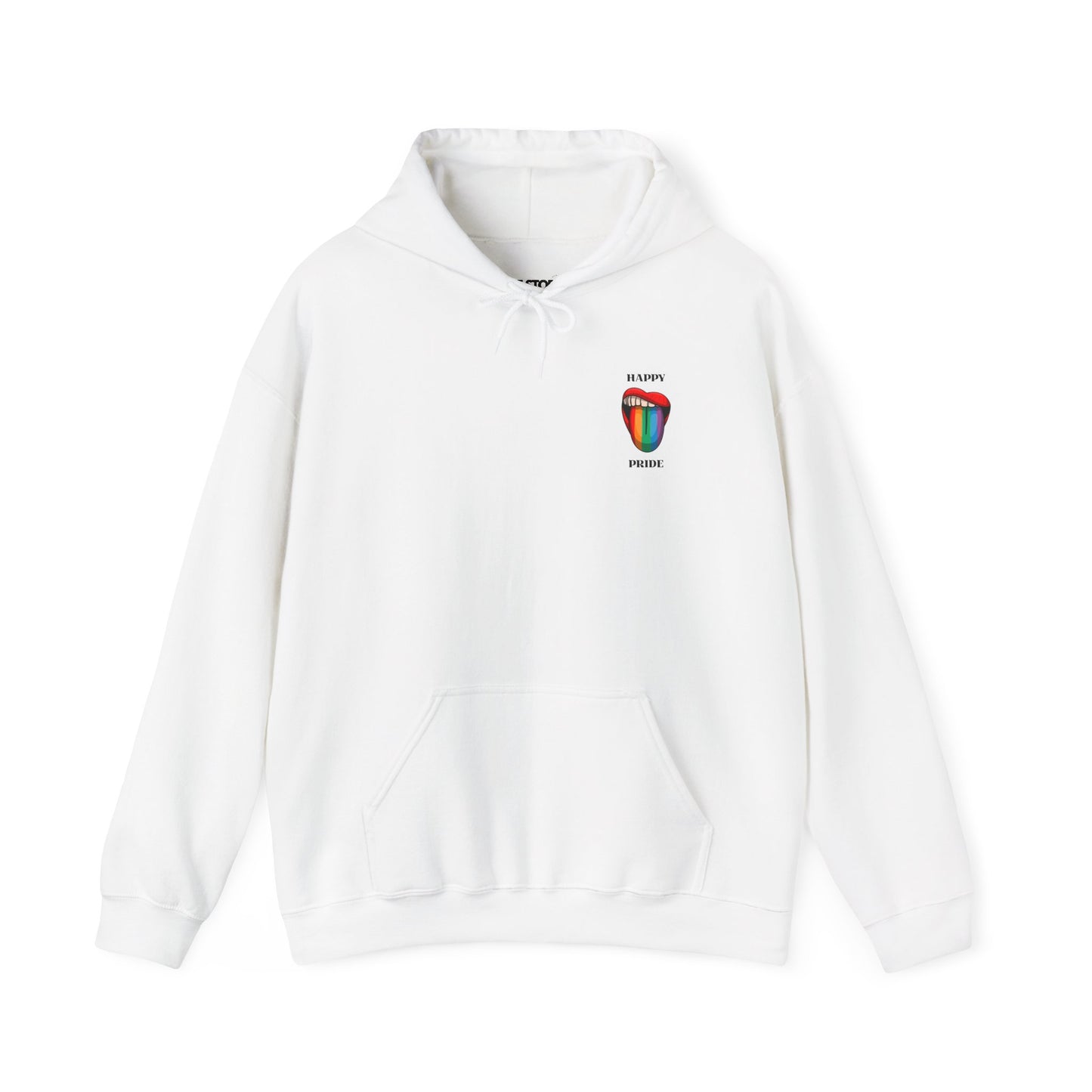 Hoodie, Happy Pride Rainbow Tongue