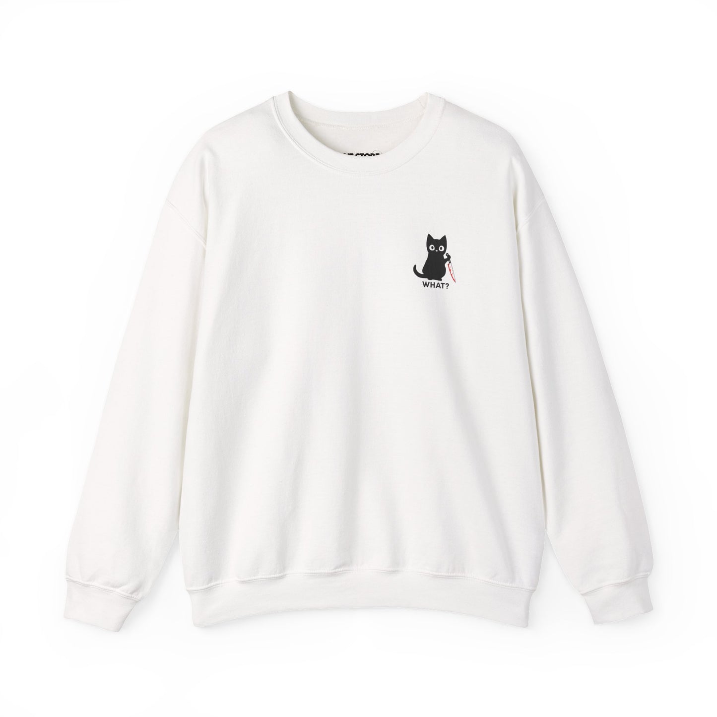 Sweatshirt, Cat With Knife