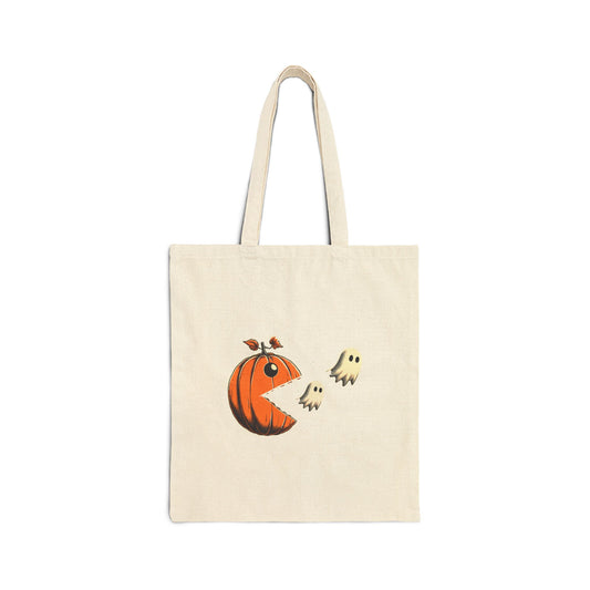 Tote Bag, Pumpkin Pacman