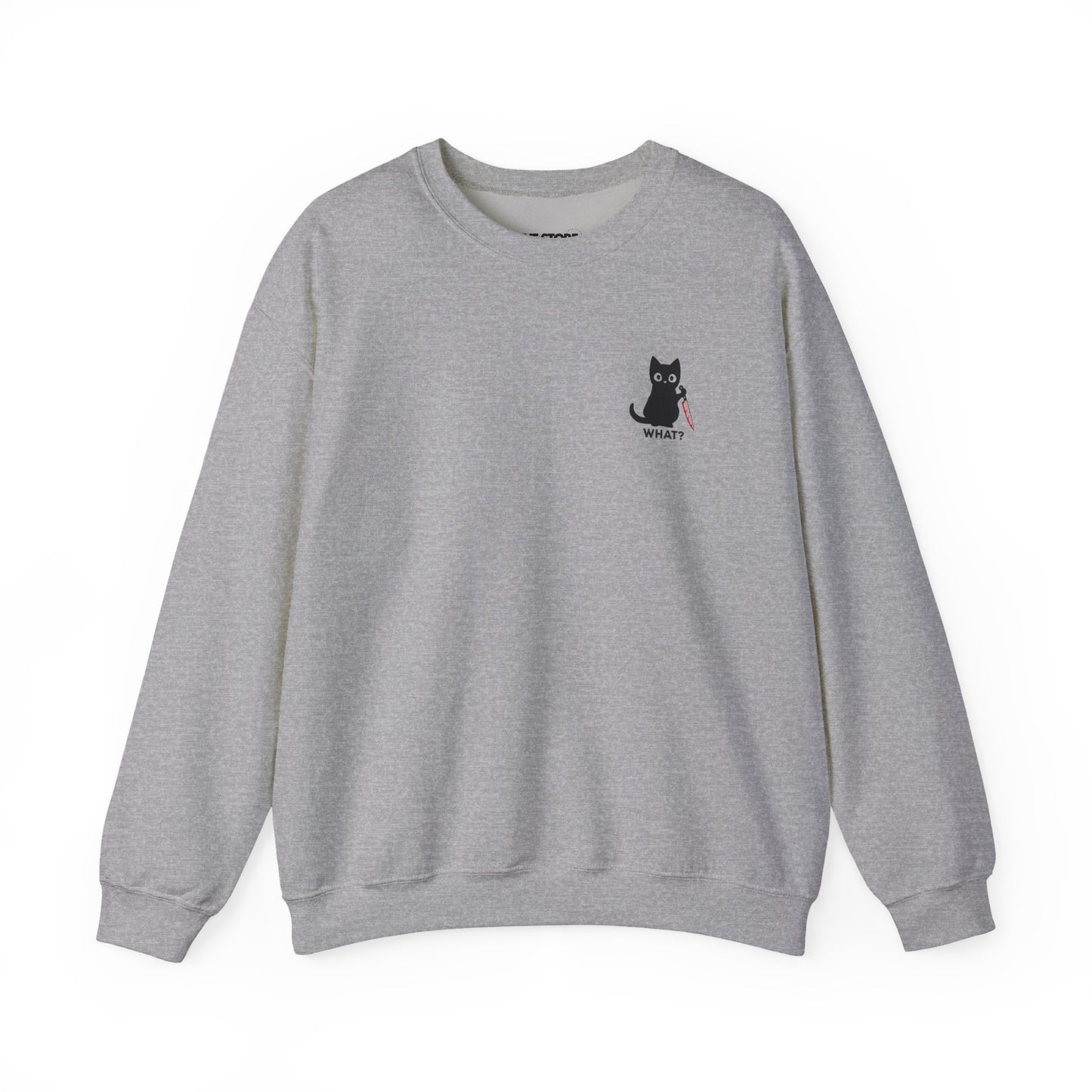 Sweatshirt, Cat With Knife