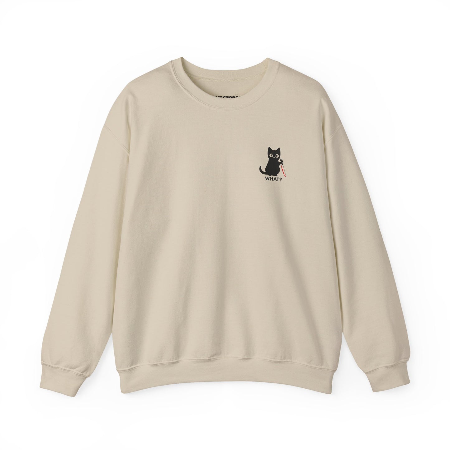 Sweatshirt, Cat With Knife