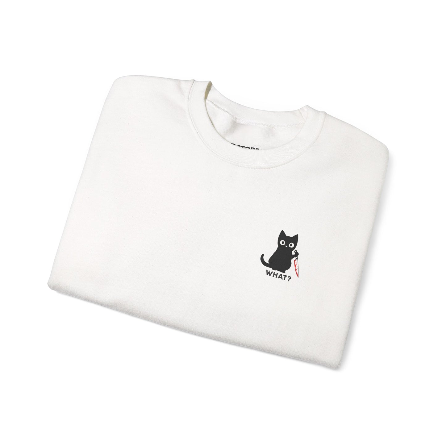 Sweatshirt, Cat With Knife
