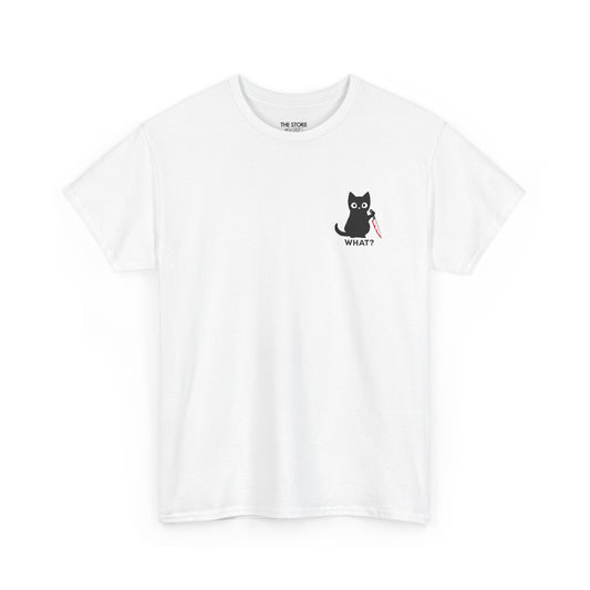T-Shirt, Cat With Knife