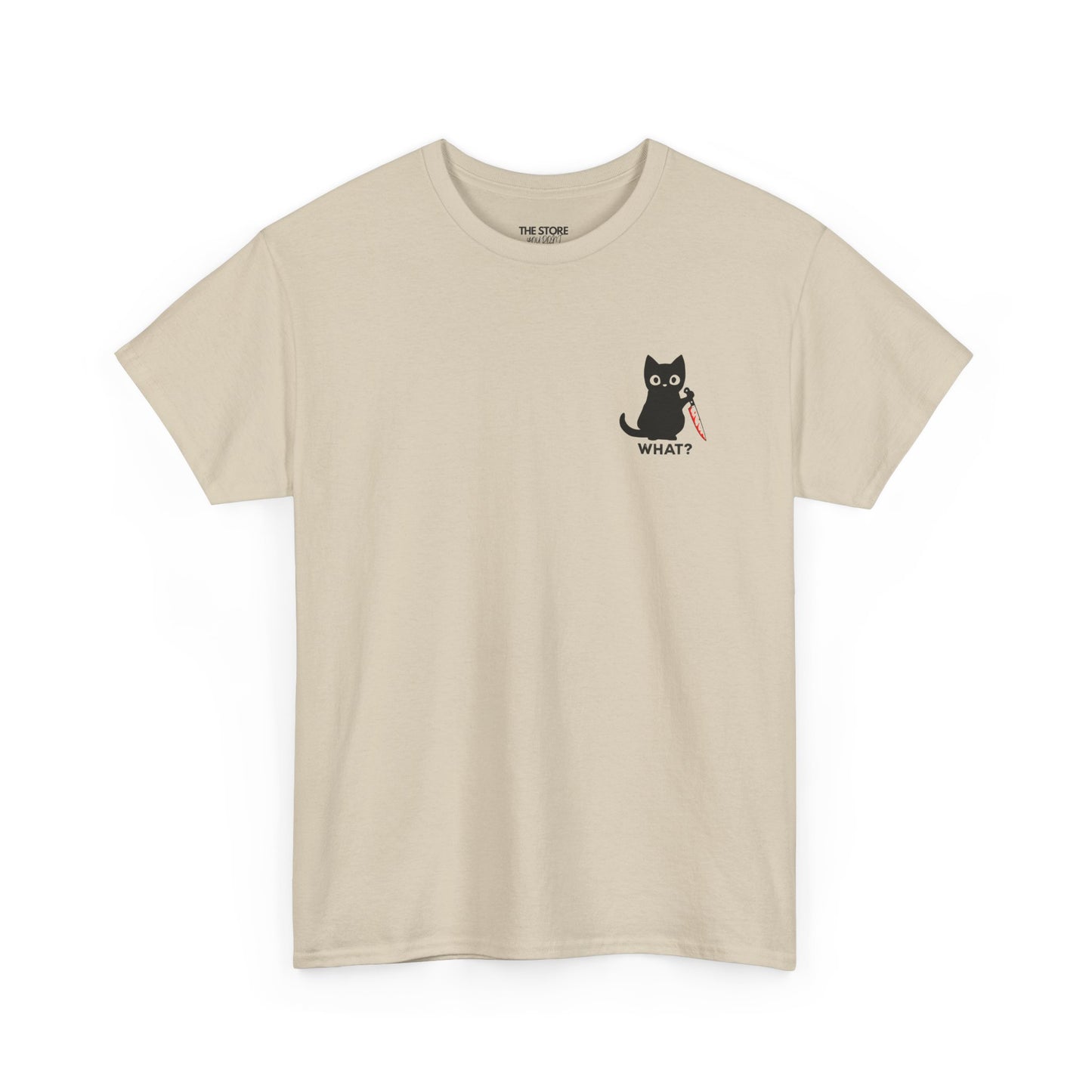 T-Shirt, Cat With Knife